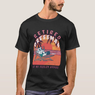 Camiseta Jubilado Pressman Funny Vintage Retirement