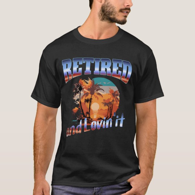 Camiseta jubilado y lovinitc tendencia cita de jubilación r (Anverso)
