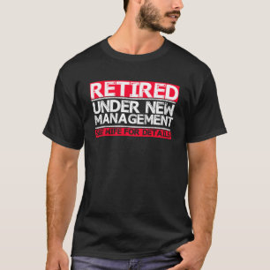 Camiseta Jubilados Hombres Papá Retirando Humor Fiesta
