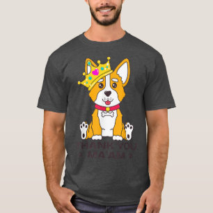 Camiseta Jubileo 70 años Funny Corgi Dog L