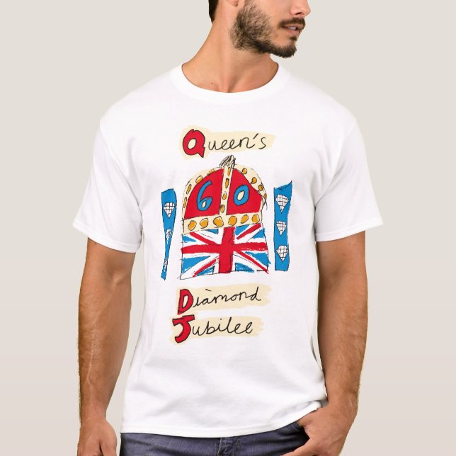 Camiseta Jubileo de diamante de la reina Elizabeth II (Anverso)