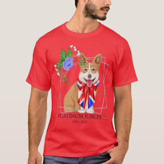 Camiseta Jubileo de la Reina Platinum CorgiQueens Jubilee