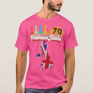 Camiseta Jubileo de Reina Platinum Jubilee Británico Reino