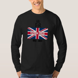 Camiseta Jubileo Platino de Reina 1952 2022 Union Jack