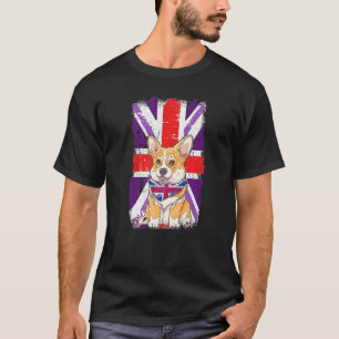Camiseta Jubileo Platinum 2022 Corgi Puppy & Union Jack Par