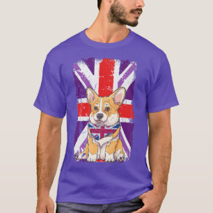 Camiseta Jubileo Platinum 2022 Corgi Puppy & Union Jack Par