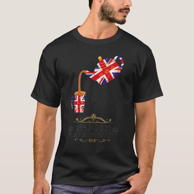 Camiseta Jubileo Platinum Jubileo 2022 Union Jack For Kids  (Anverso)