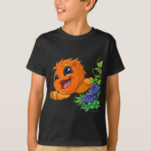 Camiseta JubJub anaranjado feliz en la central de Neopia