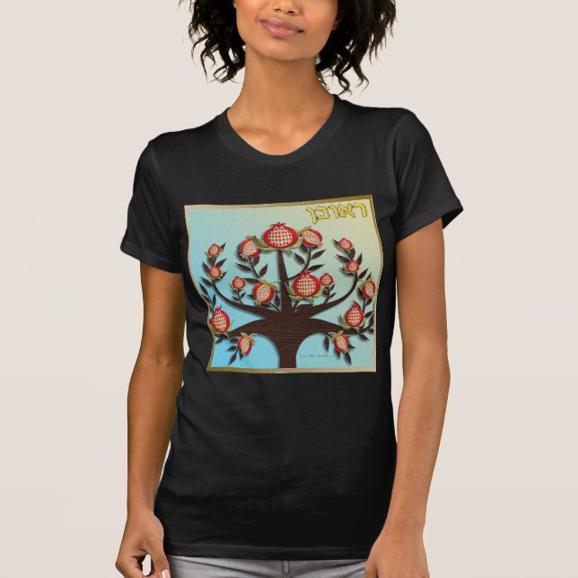 Camiseta Judaica 12 Tribus De Israel Reuben (Anverso)