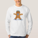 Camiseta Judaica Hanukkah Gingerbread Man Menorah<br><div class="desc">Está viendo la colección Lee Hiller Designs of Home and Office Decor, Apparel, Gifts and Collectibles. Los diseños incluyen la fotografía Lee Hiller y la colección de arte digital de medios mixtos. Puedes ver su fotografía de la naturaleza en http://HikeOurPlanet.com/ y seguir su blog de senderismo dentro del Parque Nacional...</div>