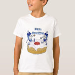 Camiseta Judaica Happy Hanukkah Dancing Dreidels Doughnut<br><div class="desc">Está viendo la colección Lee Hiller Designs of Home and Office Decor, Apparel, Gifts and Collectibles. Los diseños incluyen la fotografía Lee Hiller y la colección de arte digital de medios mixtos. Puedes ver su fotografía de la naturaleza en http://HikeOurPlanet.com/ y seguir su blog de senderismo dentro del Parque Nacional...</div>