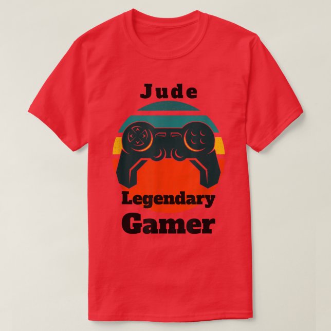 Camiseta Jude Legendario Jugador de videojuegos  (Diseño del anverso)