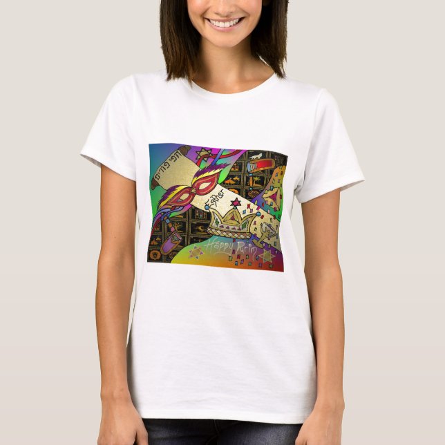 Camiseta Judea Happy Purim Jewish Holiday Gifts (Anverso)
