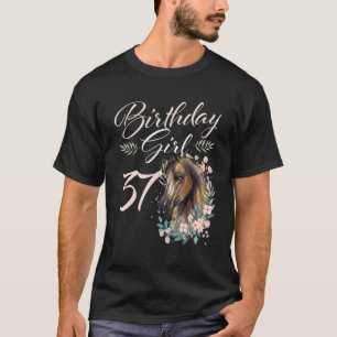 Camiseta Judía 37 de Chica de cumpleaños Caballo de 37 años