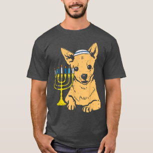Camiseta Judía Chihuahua Chiwawa Perro Hanukkah Pajamas Cha