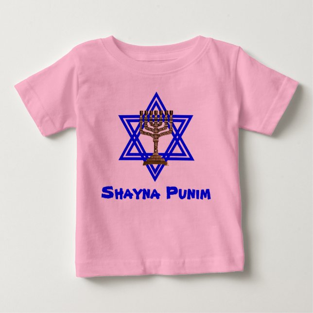 Camiseta judía de los niños de Shayna Punim (Anverso)