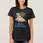 Camiseta Judía Pug Menorah Happy Hanukkah Chanukah Dog<br><div class="desc">Judía Pug Menorah Feliz Perro Hanukkah Chanukah.</div>