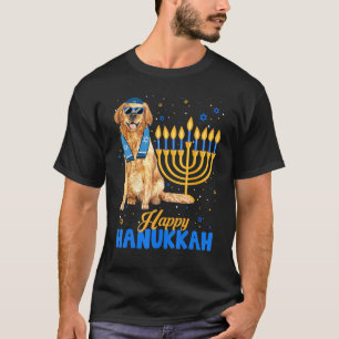 Camiseta Judía Torredor de Oro Menorah Happy Hanukkah