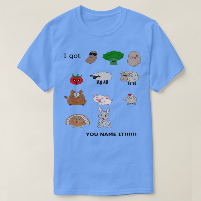 Camiseta Judías verdes Papas Tomates Rap (Diseño del anverso)