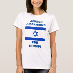 CAMISETA ¡JUDÍOS ESTADOUNIDENSES POR TRUMP!