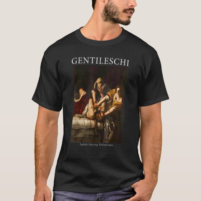 Camiseta Judith Slay Holofernes de Artemisia Gentileschi (Anverso)