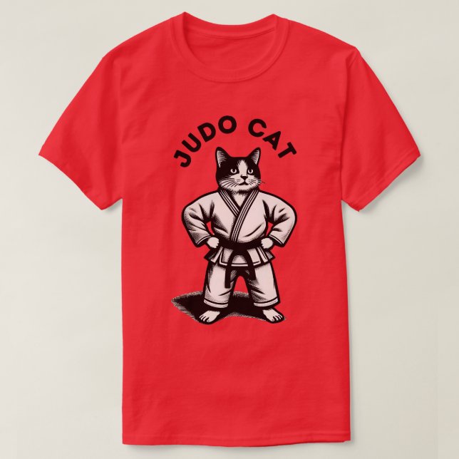 Camiseta Judo Cat TShirt 3 (Diseño del anverso)