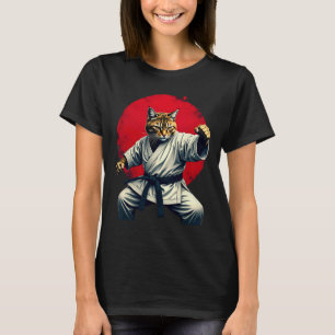 Camiseta Judo de arte marcial japonés: gato de karate para