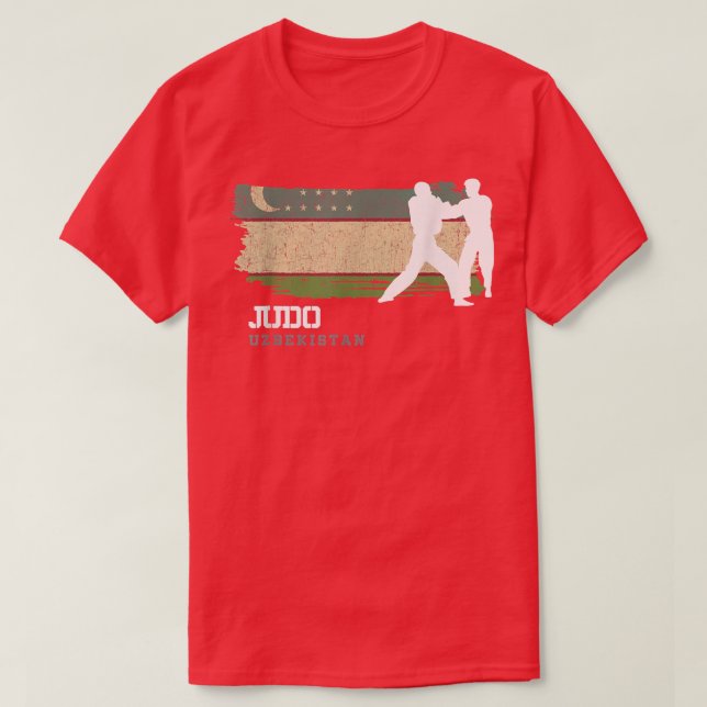 Camiseta Judo de Uzbekistán lucha contra el judo de artes m (Diseño del anverso)