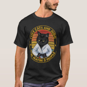 Camiseta Judo Jujutsu Cat Japonés Lucha contra Kodokan