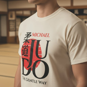 Camiseta Judo -Kanji, Sol Naciente