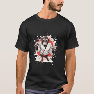 Camiseta Judo, luchador de animales Monkey Karate