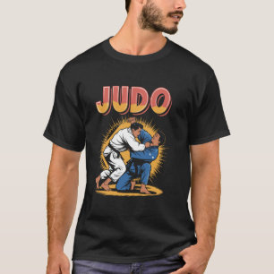 Camiseta Judo Martial Arts Throw Vintage Design