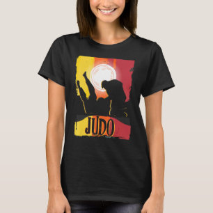 Camiseta Judo masculino vintage judoka marcial retro japoné