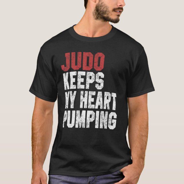 Camiseta Judo Para Hombres Mujeres Judo Mantiene Mi Corazón (Anverso)