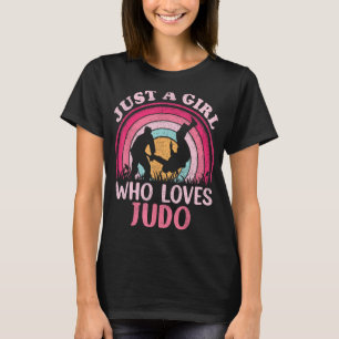 Camiseta Judo Player Vintage Retro Sólo Un Chica Que Ama Ju