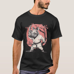 Camiseta Judo Rhino Nature Kickboxing Taekwondo Artes Marci