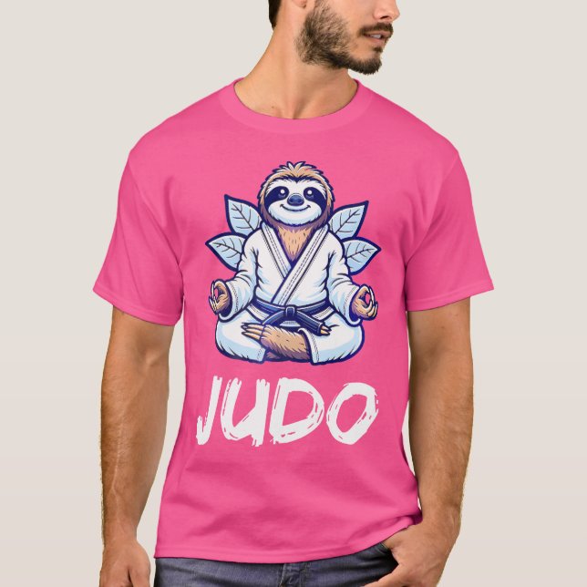 Camiseta Judo Sloth Judoka japonés (Anverso)