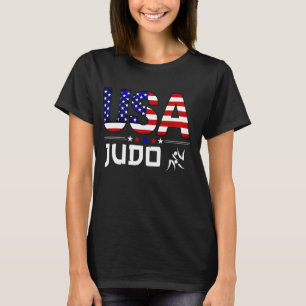 Camiseta Judo USA Team Sport Bandera de Estados Unidos Patr
