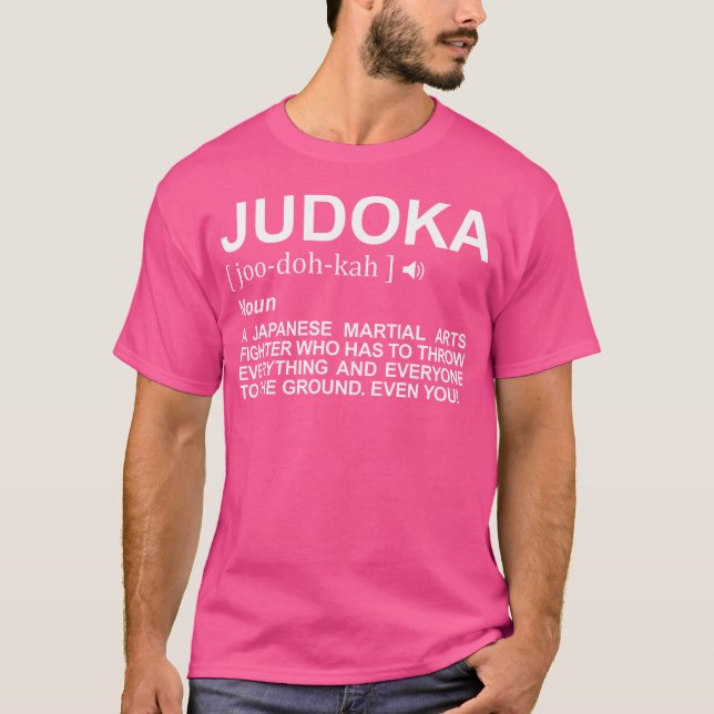 Camiseta Judoka significa luchador de judo (Anverso)