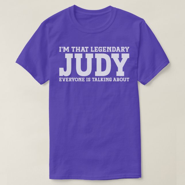 Camiseta Judy Nombre Personal Mujeres Chica Funny Judy (Diseño del anverso)