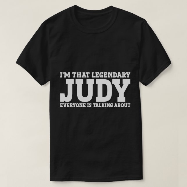Camiseta Judy Nombre Personal Mujeres Chica Funny Judy T-Sh (Diseño del anverso)