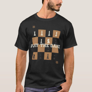 Camiseta Juega al juego de ajedrez chica retro