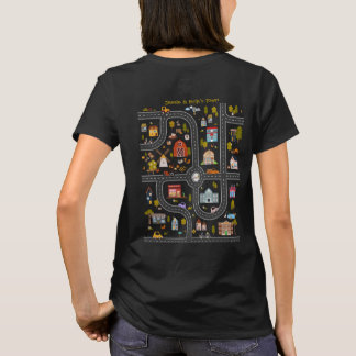 Camiseta Juega autos en la espalda de mamá, niños juegan má