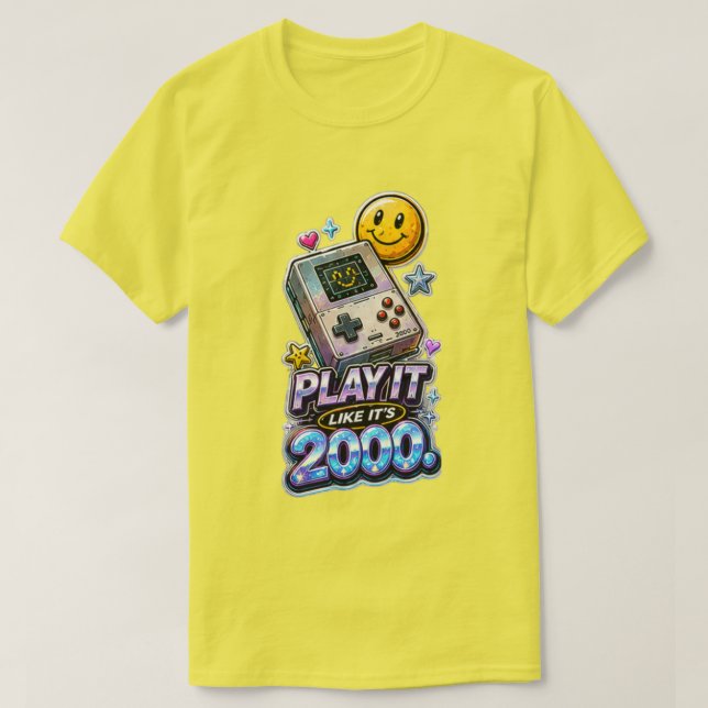 Camiseta Juega Como Si Fuera 2000 (Diseño del anverso)