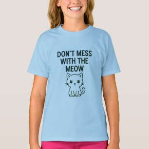 Camiseta Juega con el Maullido - Gato Dulce pero Psicópata