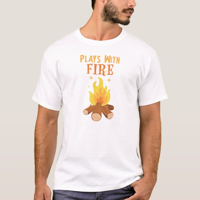 Camiseta Juega con fuego (Anverso)