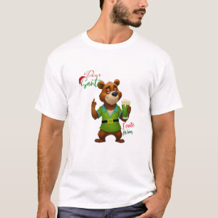 Camiseta Juega en palabras oso y oso graciosos Navidades Sa