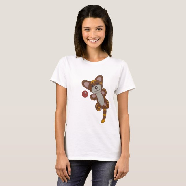 Camiseta Juega gato (Anverso completo)