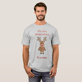 Camiseta Juega juegos de renos Navidades Tee