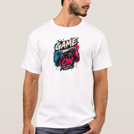 Camiseta Juega Más Preocúpate Menos Colorido Juego